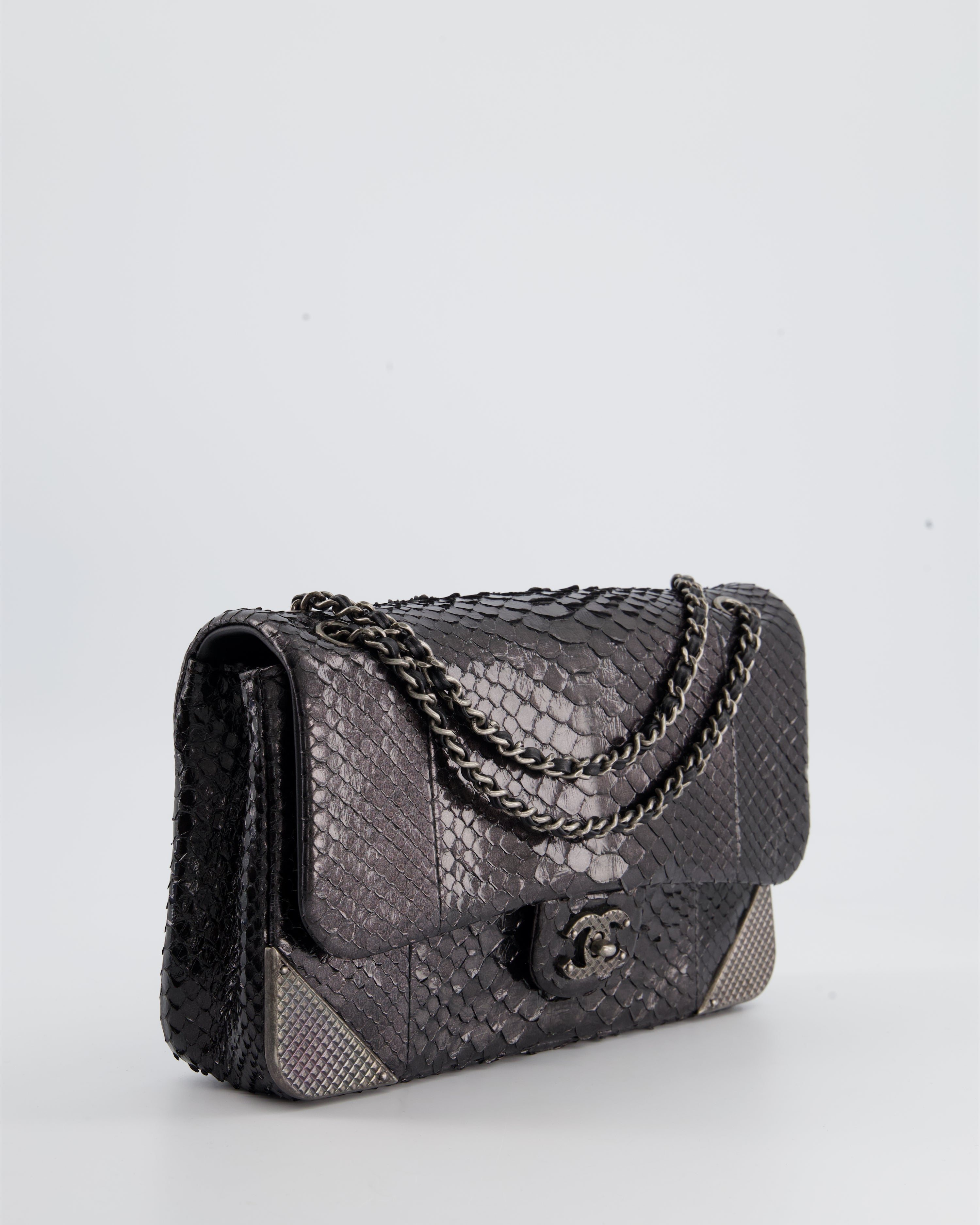 Chanel python discount flap bag