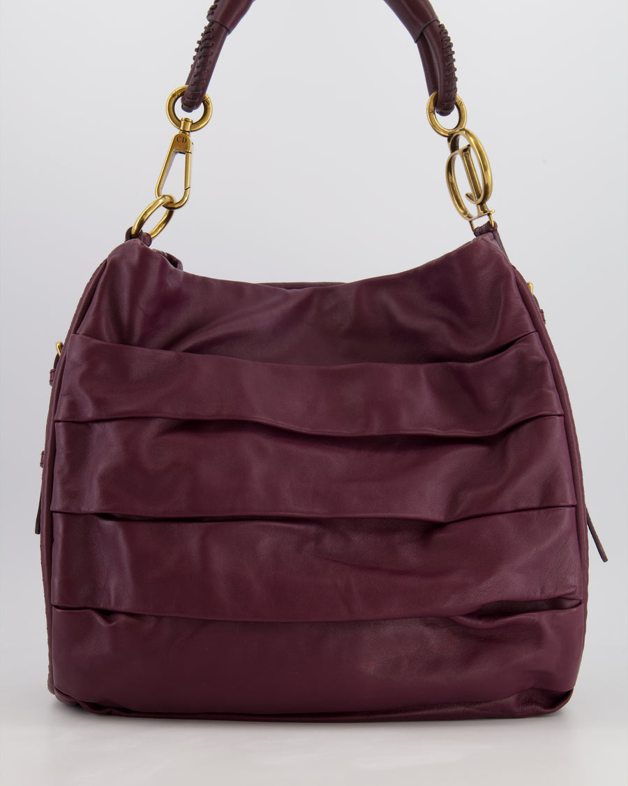 Gucci - Authenticated Hobo Handbag - Leather Burgundy for Women, Very Good Condition