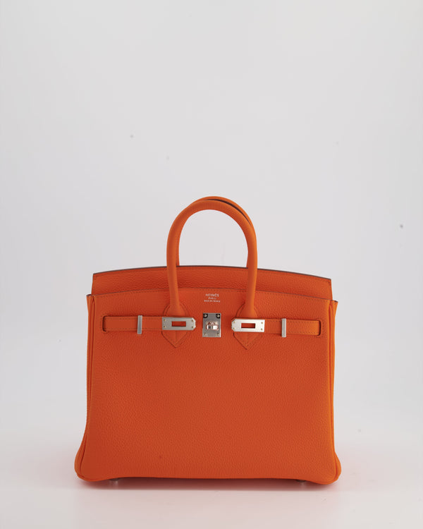 Hermes Birkin 30 Orange Minium Togo Palladium Hardware