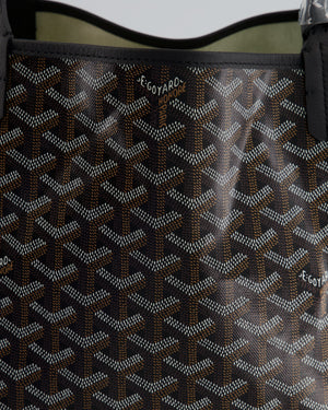 Goyard Saint Louis Canvas GM Black Shoulder Tote Bag – Sellier