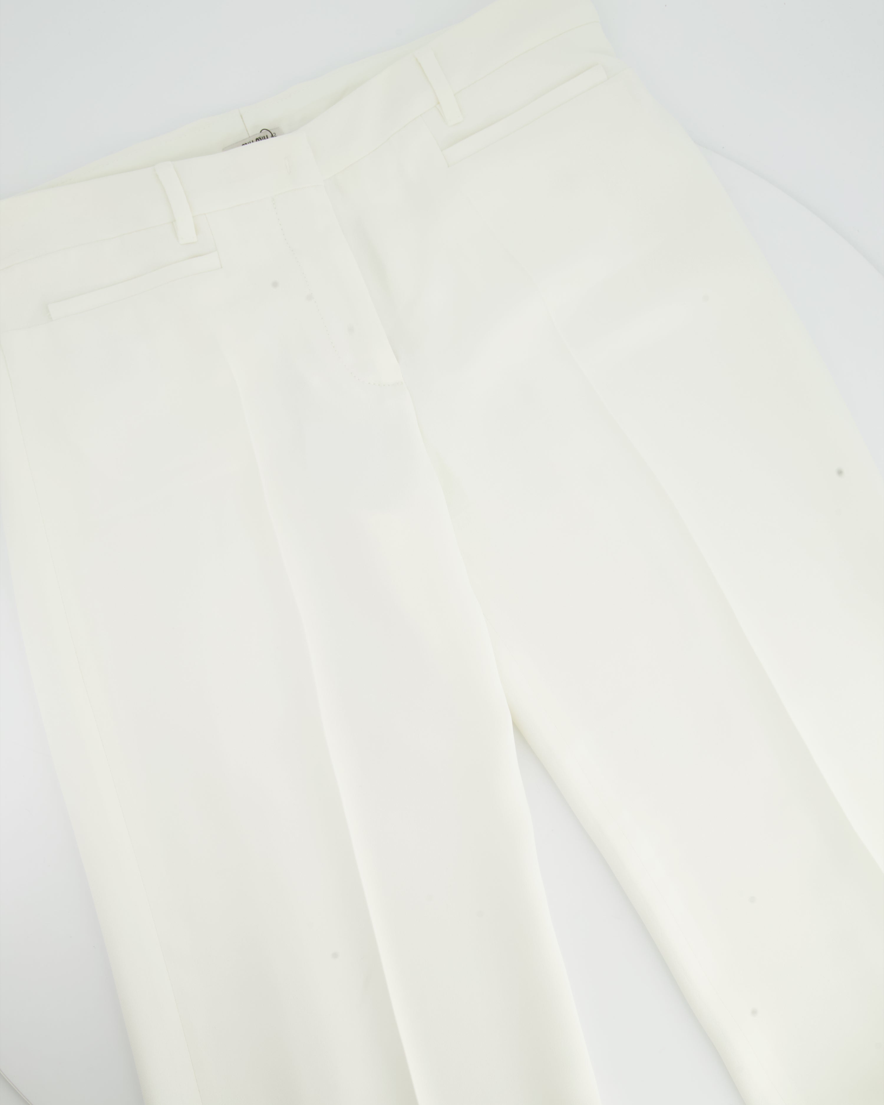 Miu Miu straight-leg trousers - White