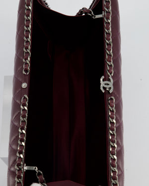 *FIRE PRICE* Chanel Burgundy Clutch On Chain Bag with Chain Details and Gunmetal Hardware