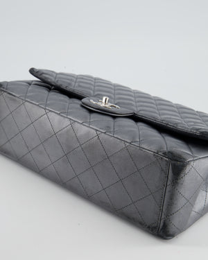 FIRE PRICE* Chanel Silver Metallic Classic Maxi Double Flap Bag in La –  Sellier