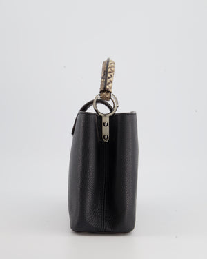 Louis Vuitton Python-Trimmed Mini Capucines Handle Bag - Black Handle Bags,  Handbags - LOU661308
