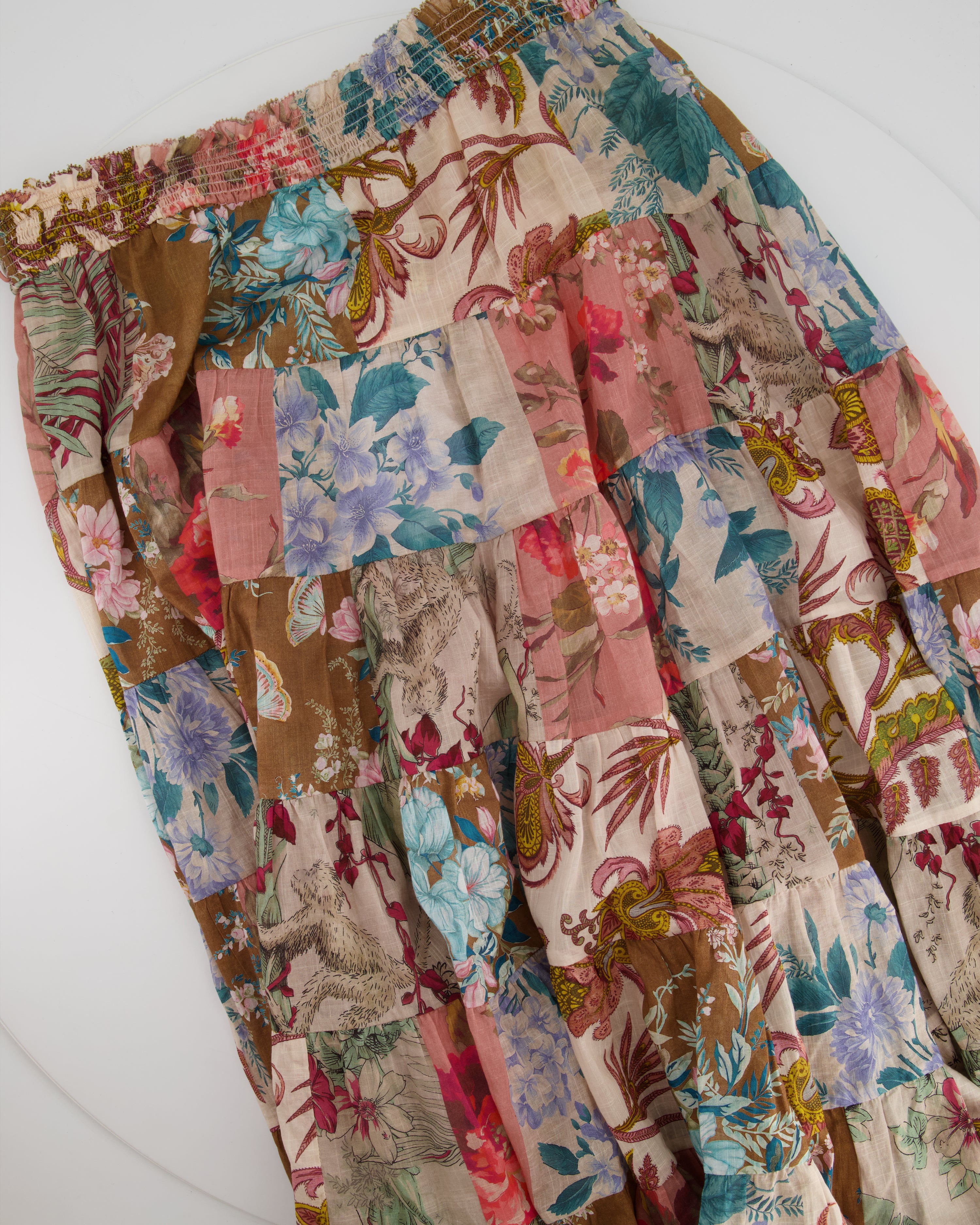 Zimmermann long floral on sale skirt