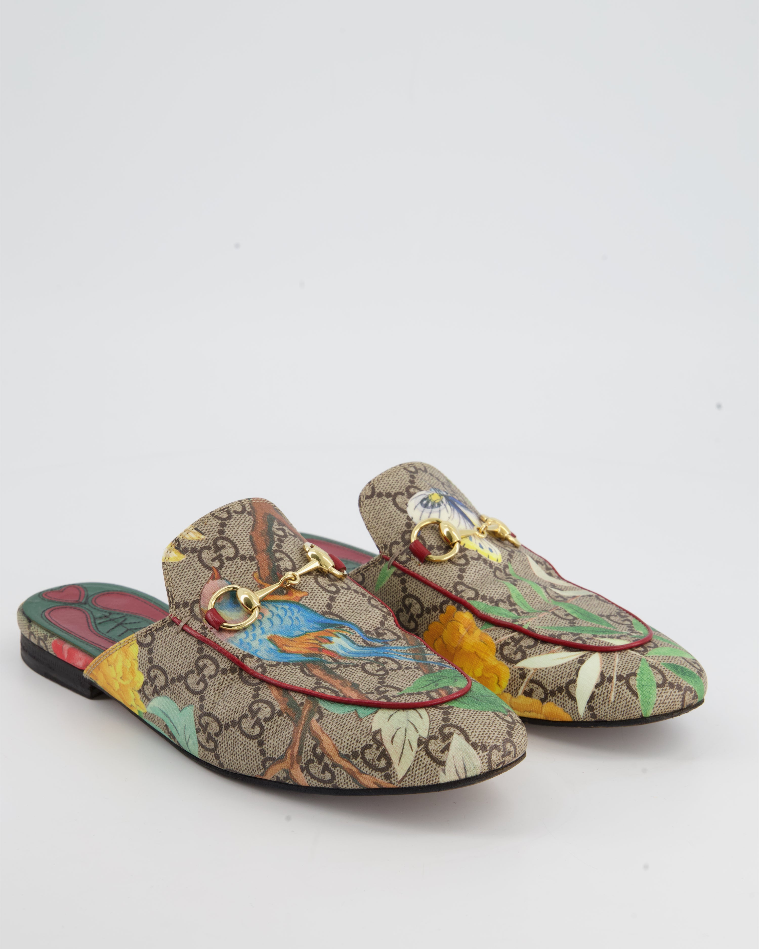 Gucci princetown loafer sales in tian garden print