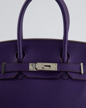 HERMÈS Dames Birkin Bag 30 Leer in Violet