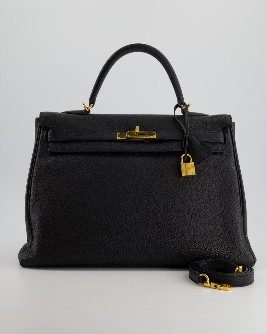 Hermes Birkin Bag 35cm Black Togo Gold Hardware