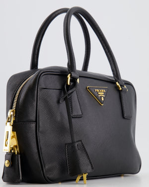 Prada Black Saffiano Leather Mini Bag with Gold Hardware RRP £2,800 –  Sellier