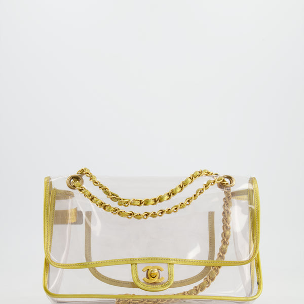 Chanel Transparent Naked Classic Gold Vintage Flap