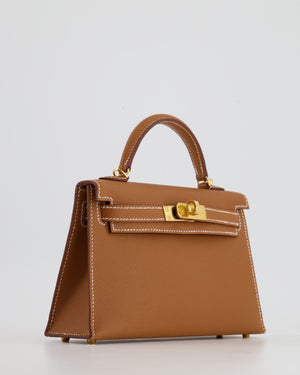 HOT* Hermès Mini Kelly II 20cm in Gold Epsom Leather with Gold