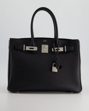 Hermes Birkin 30, 3-in-1, Black Togo