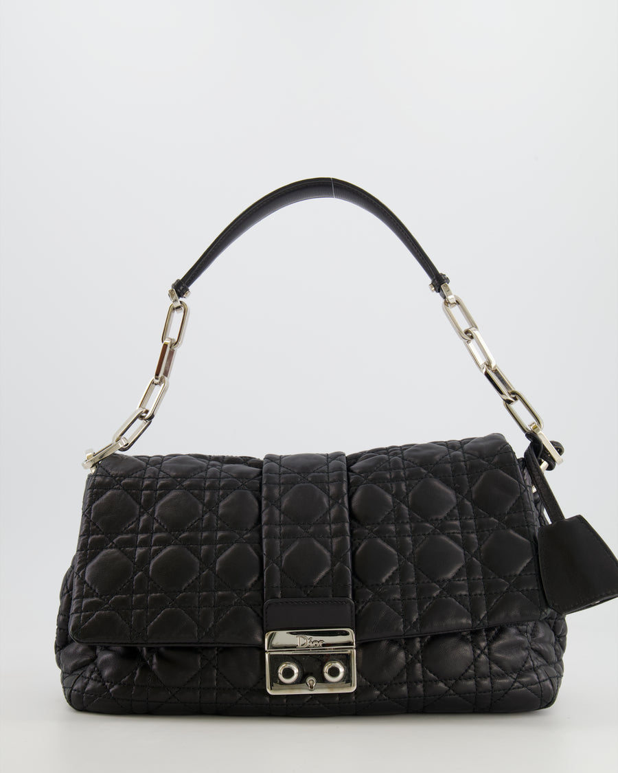 Dior Black Quilted Cannage Leather Lady Dior Chain Clutch Dior