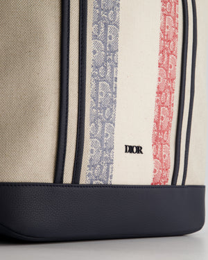 Dior Oblique Stripe Canvas Pouch Multiple colors Cloth ref.664722