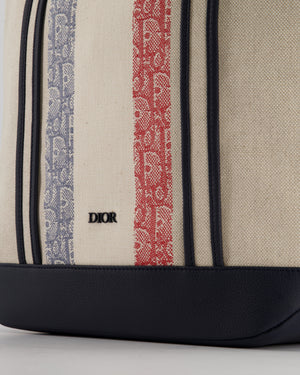 Dior Oblique Stripe Canvas Pouch Multiple colors Cloth ref.664722