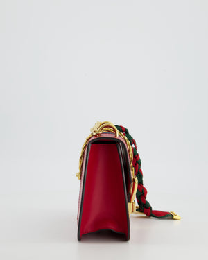 Gucci Red Leather Small Sylvie Bag Canvas with Gold Hardware – Sellier