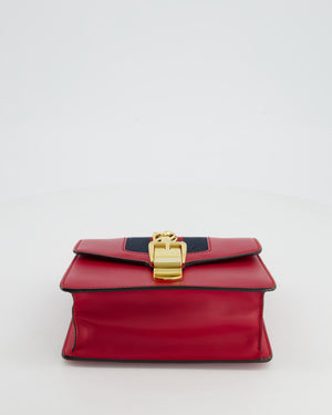 Gucci Red Leather Small Sylvie Bag Canvas with Gold Hardware – Sellier