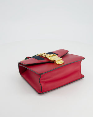 Sylvie leather handbag Gucci Red in Leather - 21455636