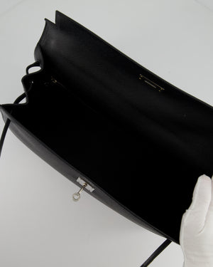 Hermes Kelly Sellier 32 Black Epsom Palladium Hardware – Madison