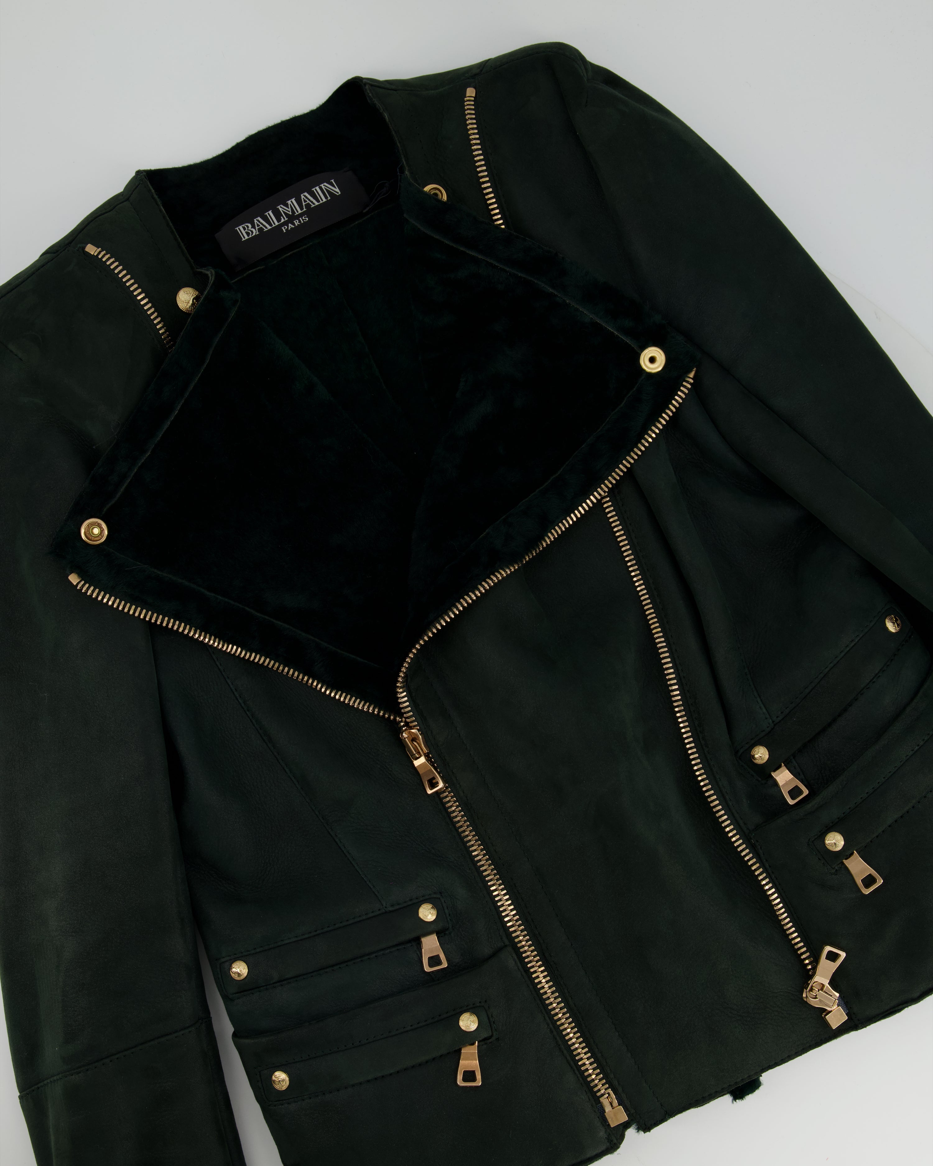 Balmain sale studded jacket