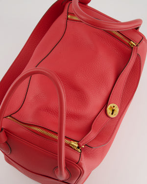 FIRE PRICE * Hermès Lindy 34 Bag in Rose Jaipur Clemence Leather