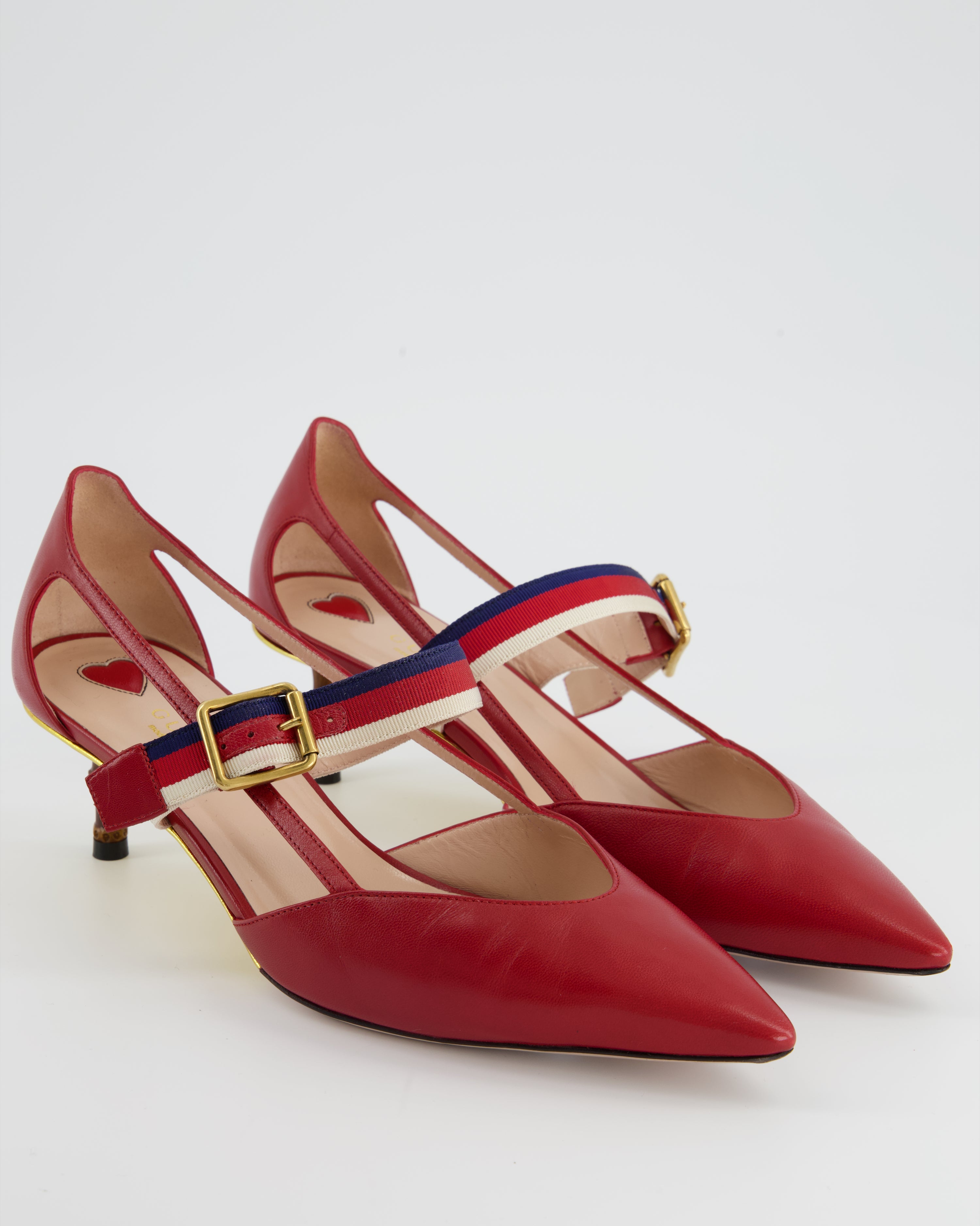 Gucci bamboo hot sale heel shoes