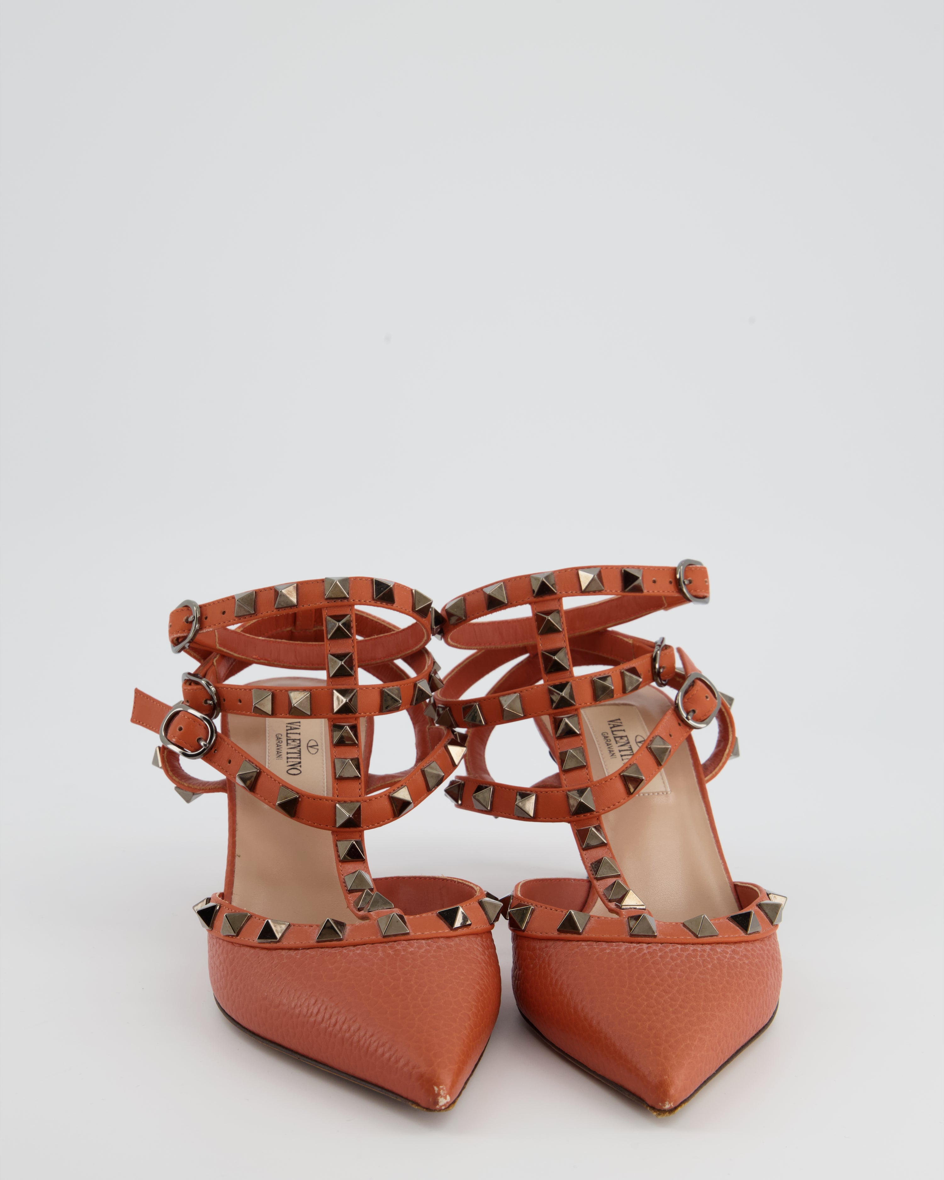 Orange hot sale valentino heels