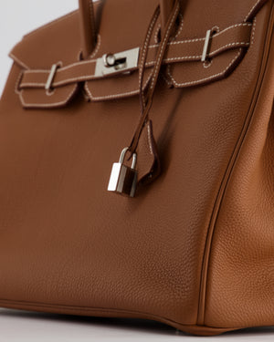 Hermes Birkin 35cm Gris Étain Togo Leather Paladium Hardware