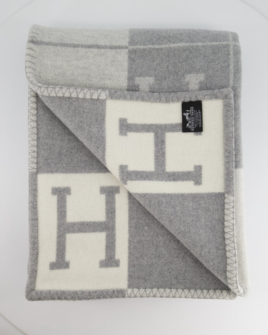 *STORE FRESH* Hermès Grey & Avalon III Cashmere Blanket £1,540