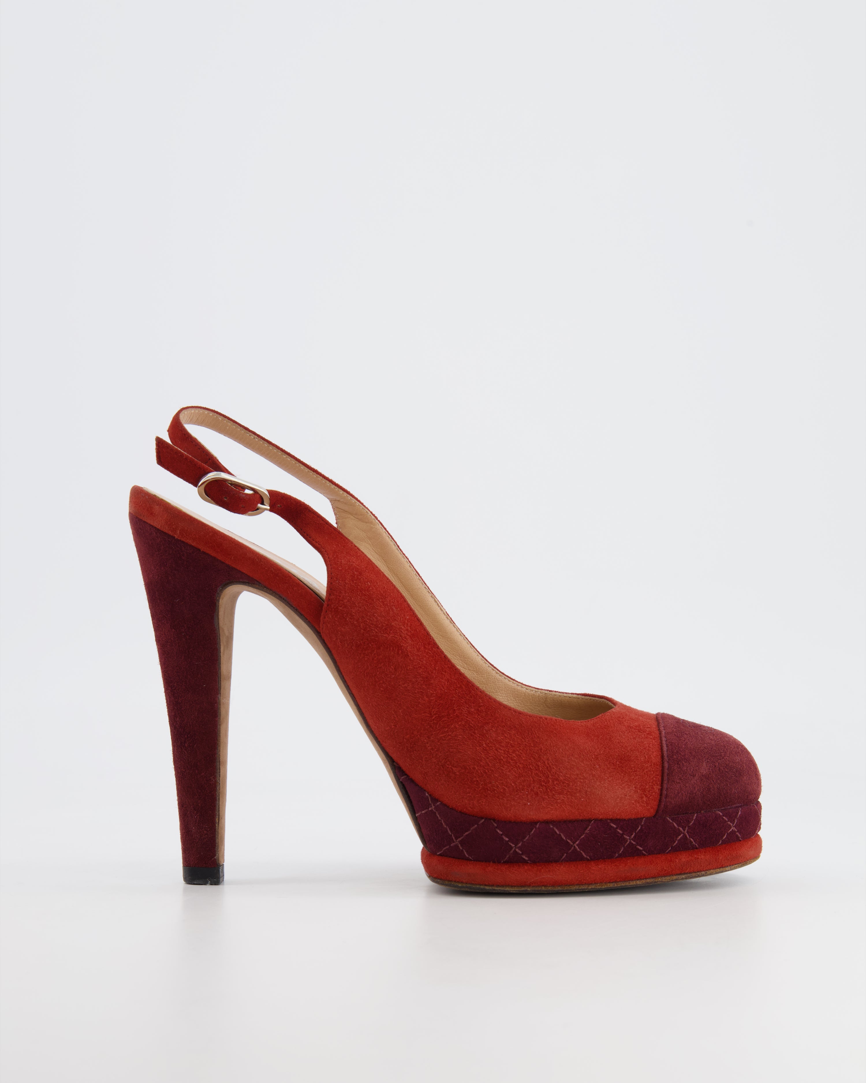 Chanel red hot sale heels