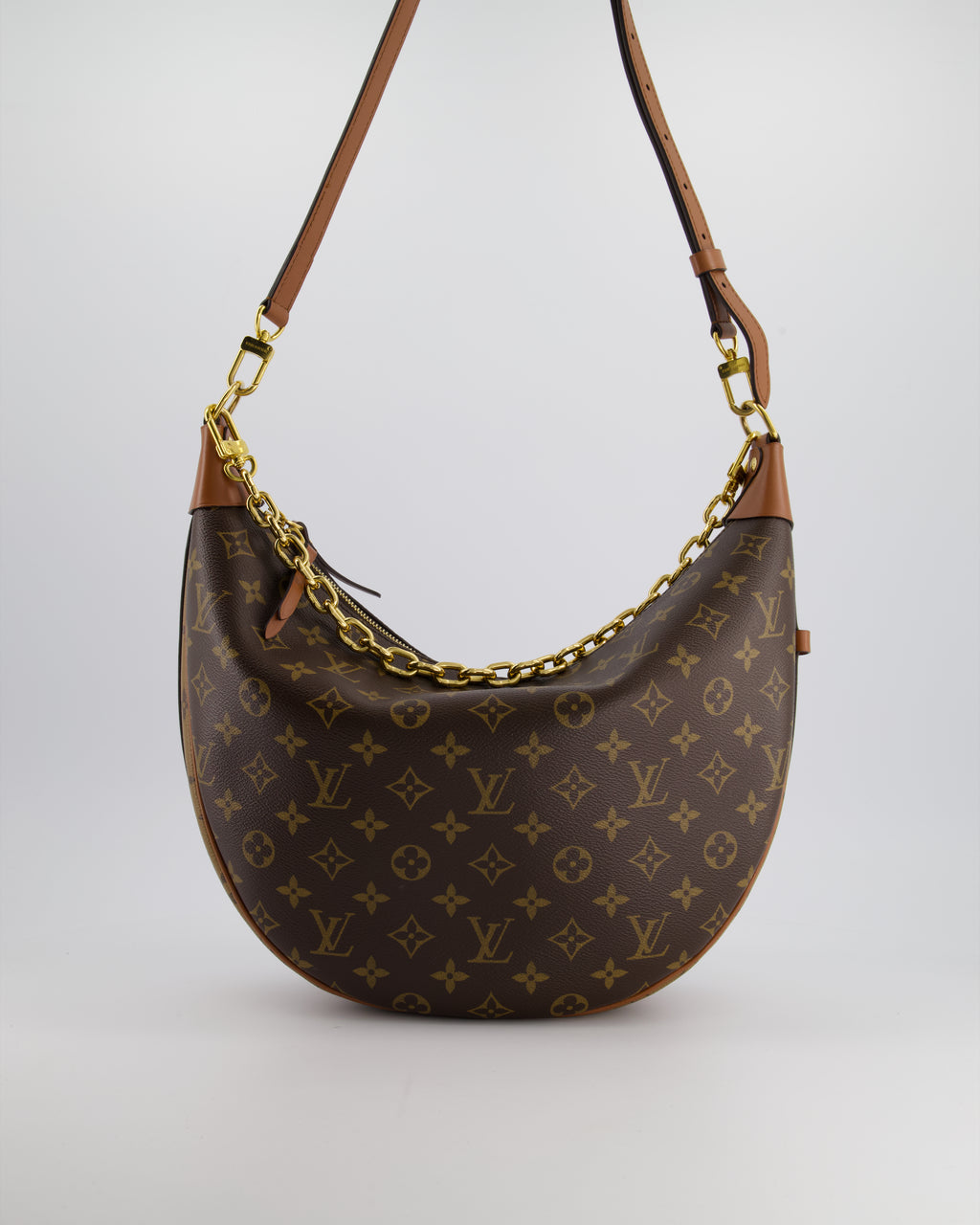 LOUIS VUITTON Croissant GM Monogram Canvas Shoulder Bag Brown-US