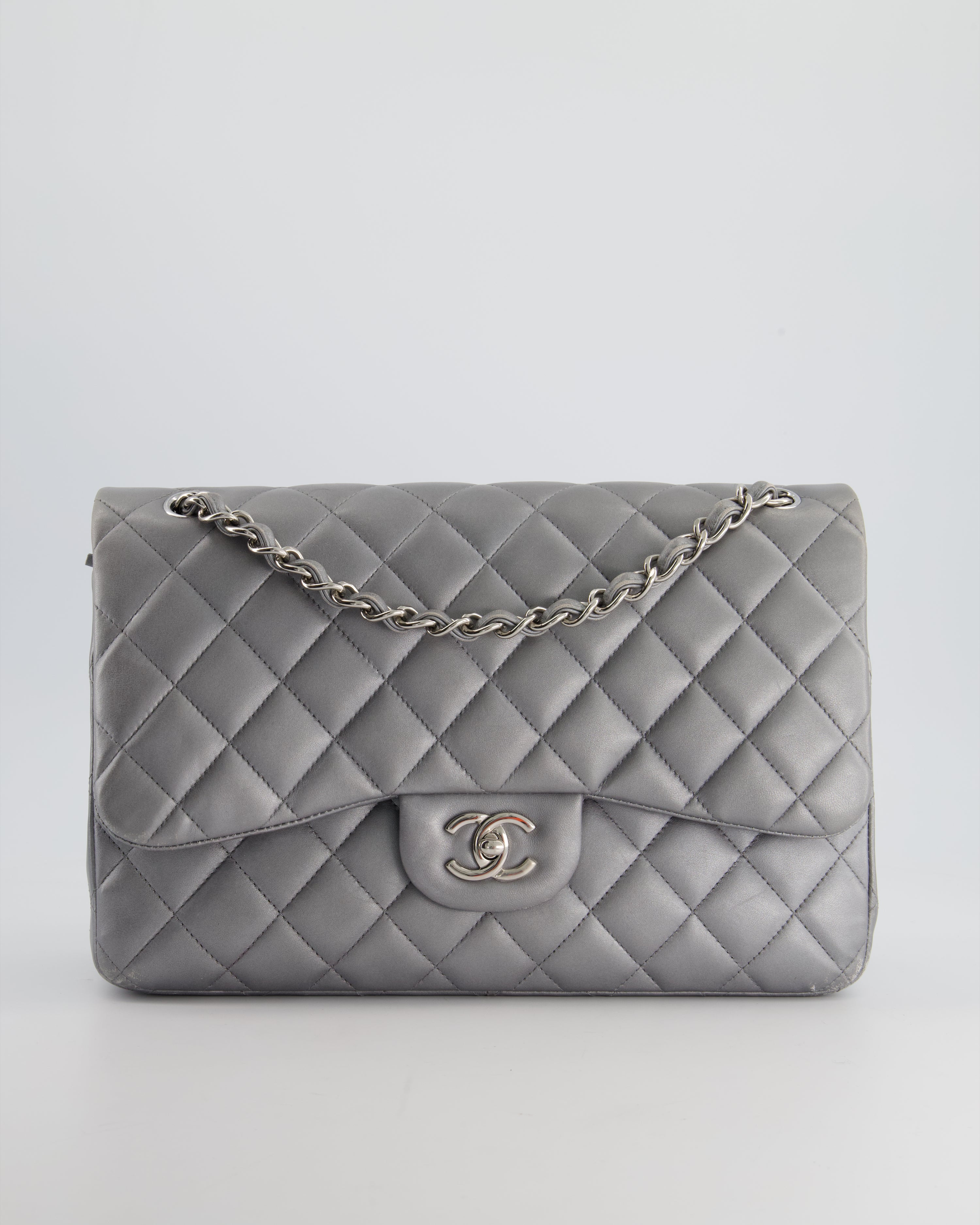 Chanel jumbo sales silver hardware