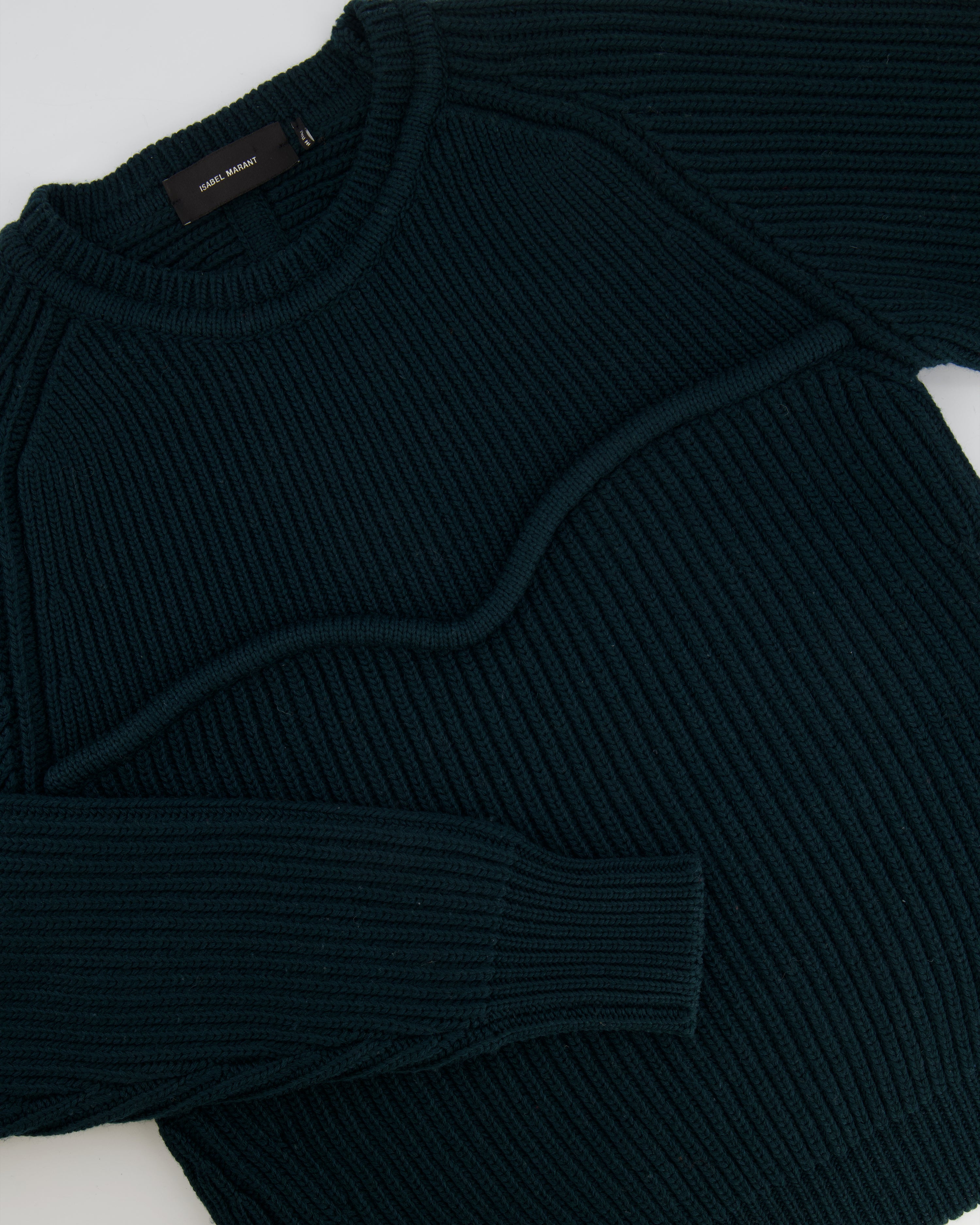 Isabel Marant Forest Green Wool Knit Jumper FR 36 (UK 8)