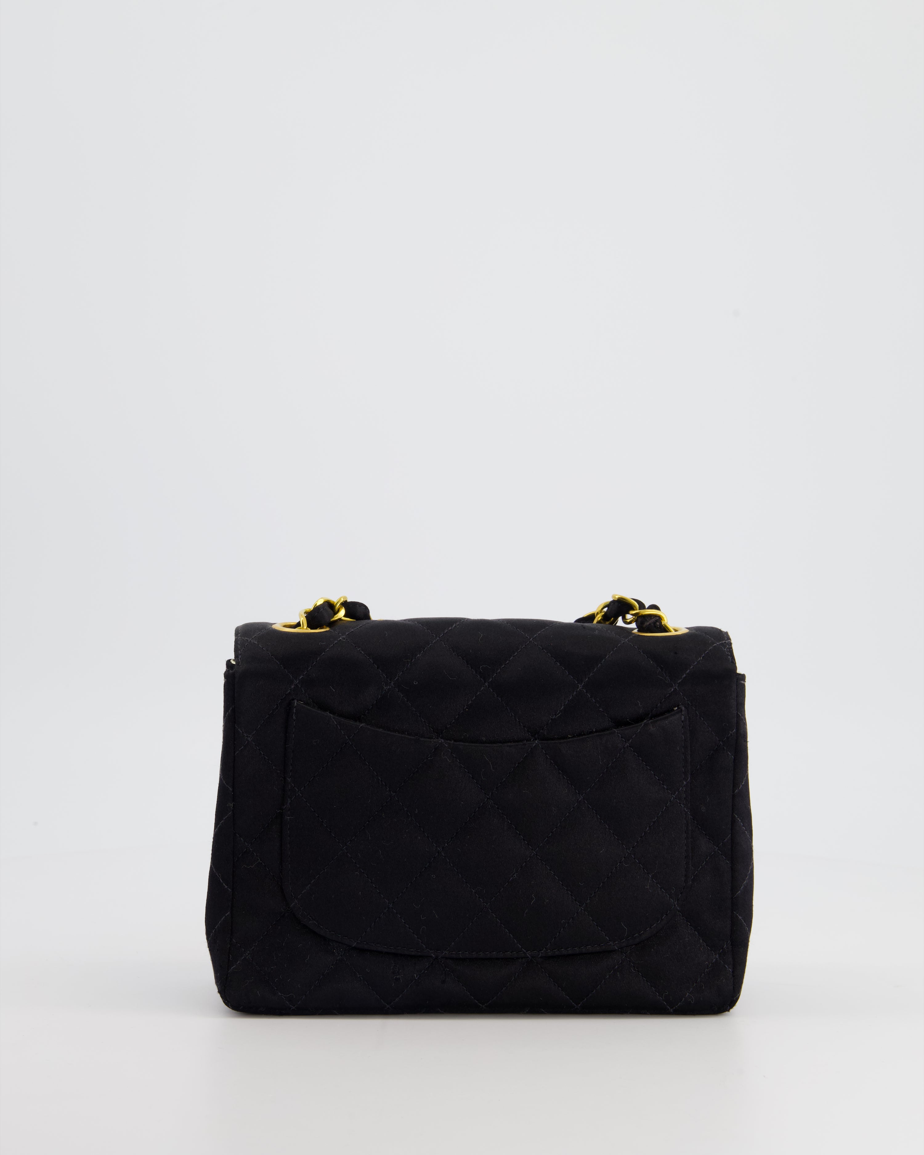 Chanel satin mini online flap bag