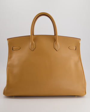 Hermès Birkin 40cm Bag in Natural Sable Courchevel Leather with Gold Hardware