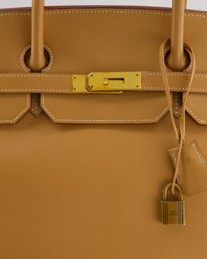 Hermès Birkin 40cm Bag in Natural Sable Courchevel Leather with Gold Hardware