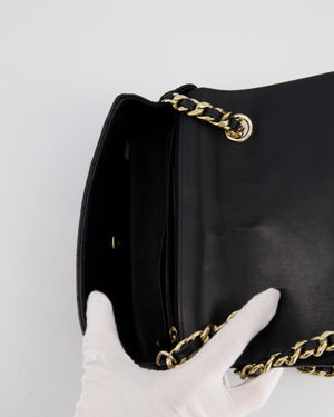 *HOT* Chanel 21C Black Coco Charms Mini Rectangular Flap Bag in Lambskin Leather with Champagne Gold Hardware