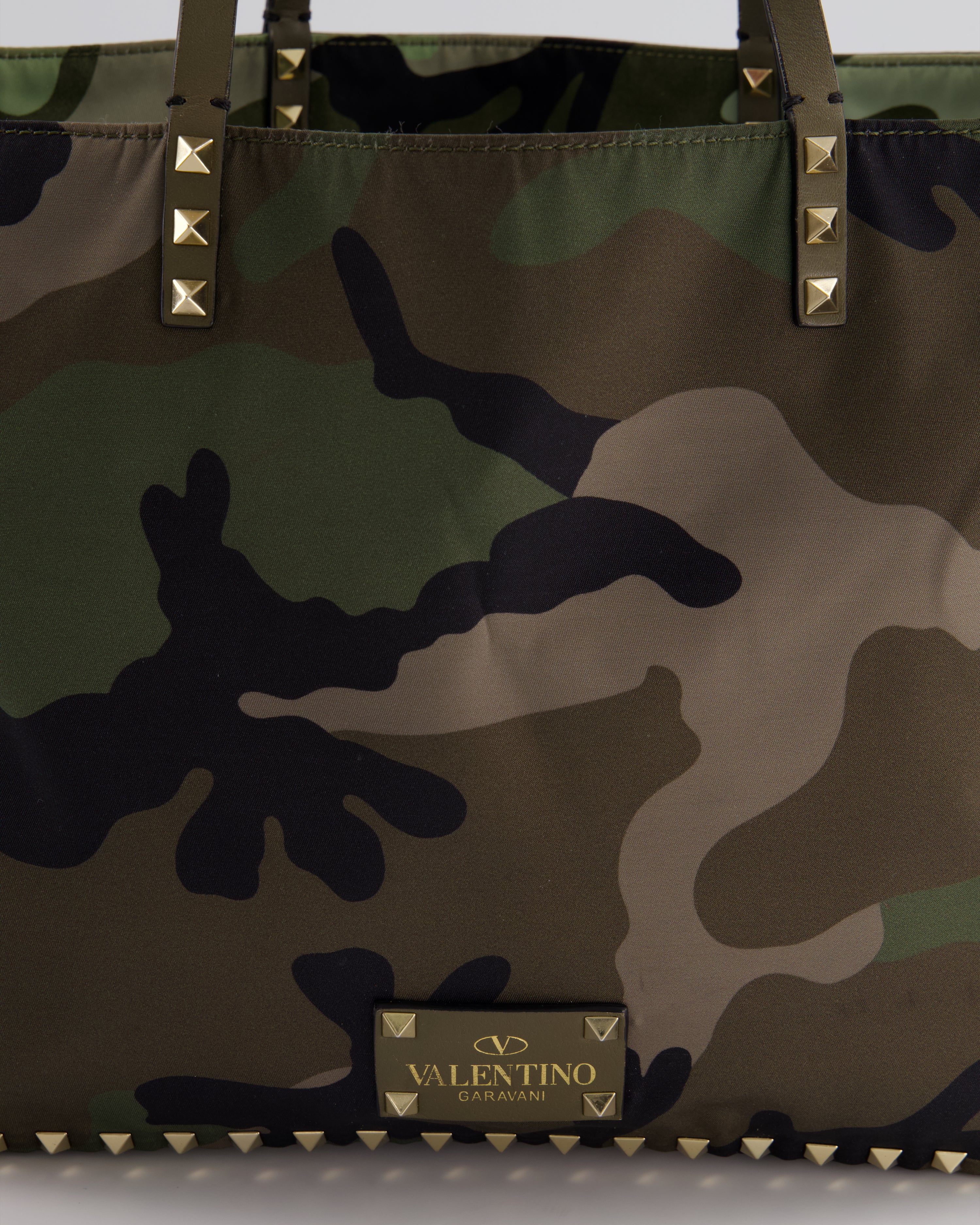 Valentino camo sales tote bag