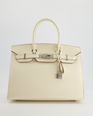 *RARE & HOT* Hermès Birkin Bag 30cm Sellier in Nata Epsom Leather with Palladium Hardware