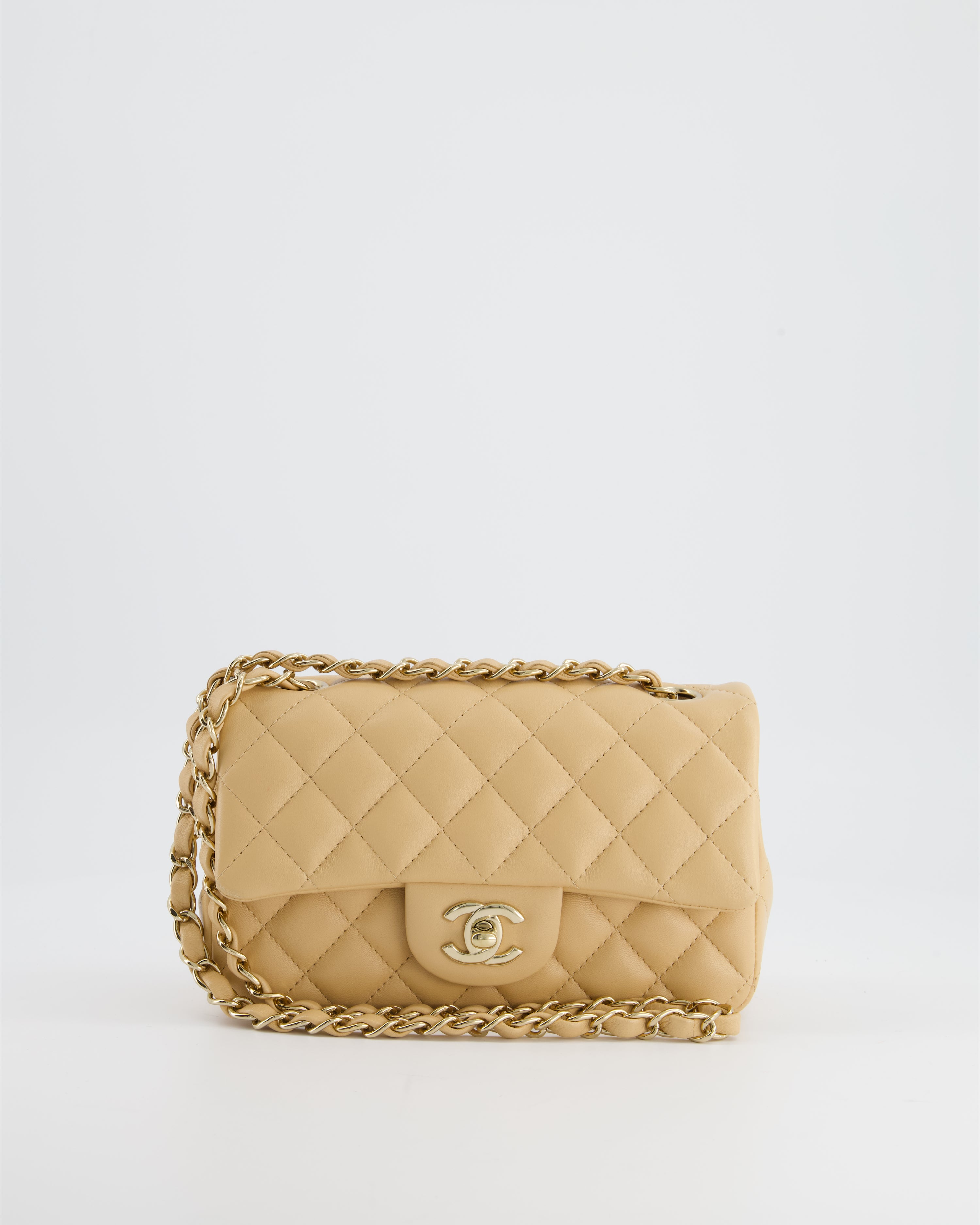 Chanel rectangular 2024 mini beige