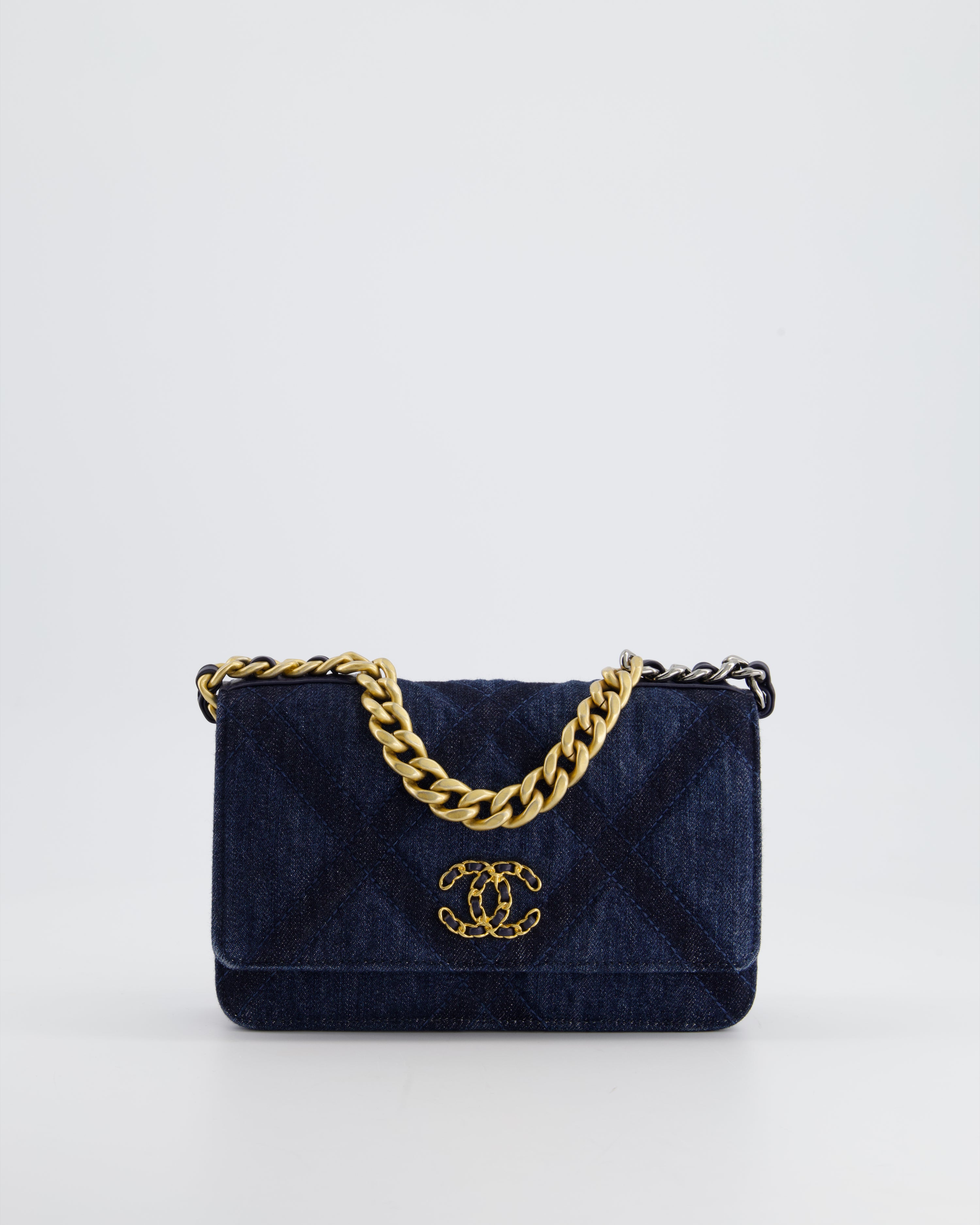 Chanel dark discount denim bag