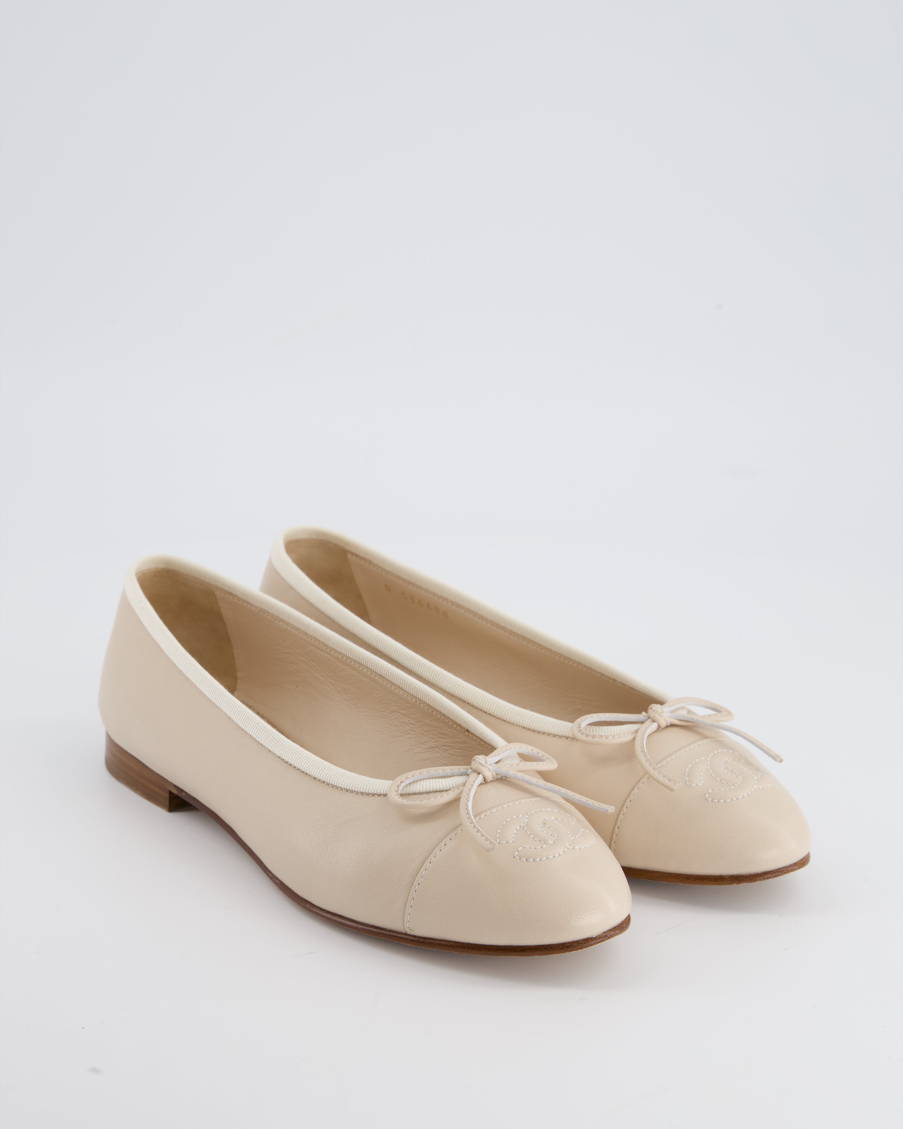 Chanel hot sale nude flats