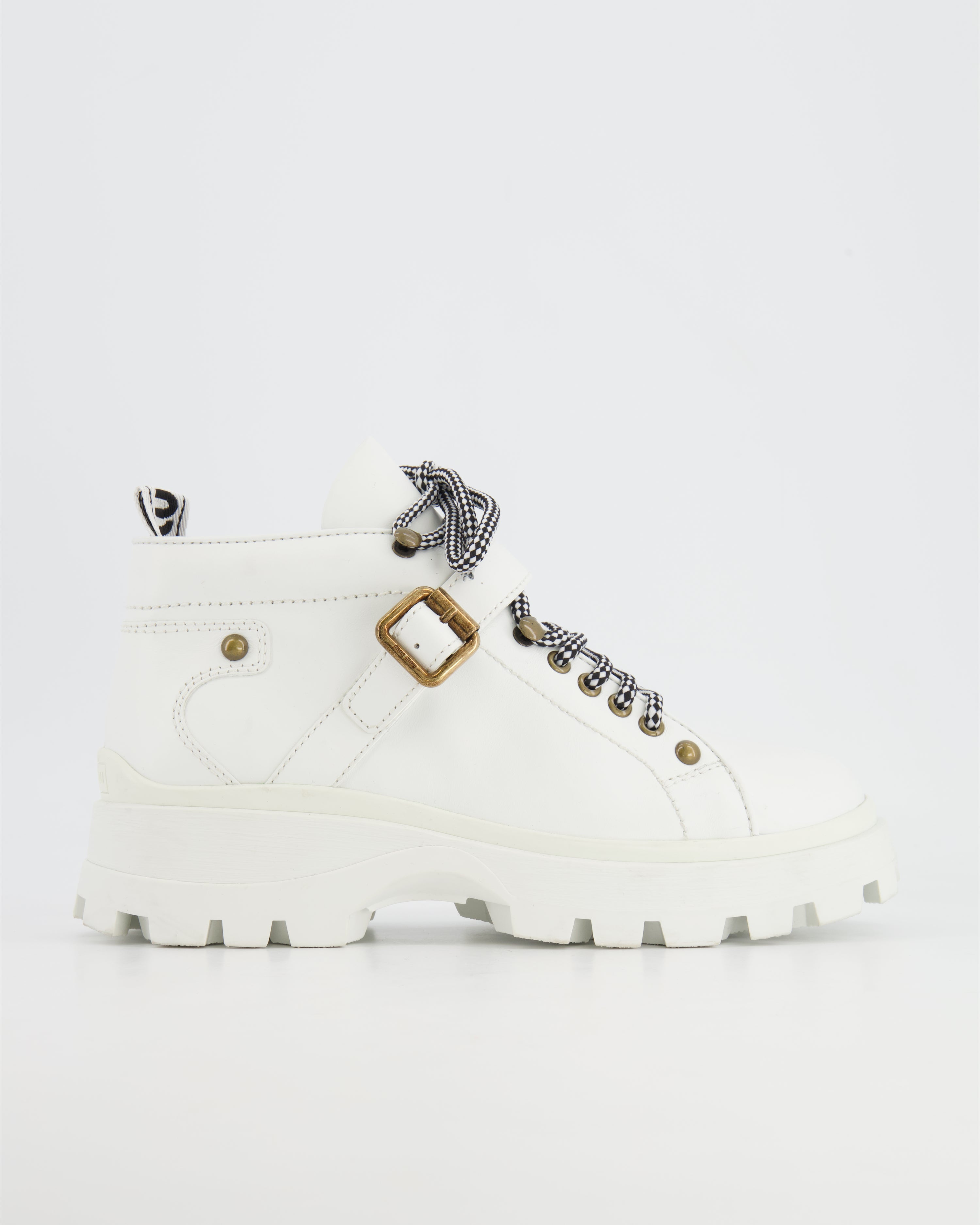 Miu miu white store boots