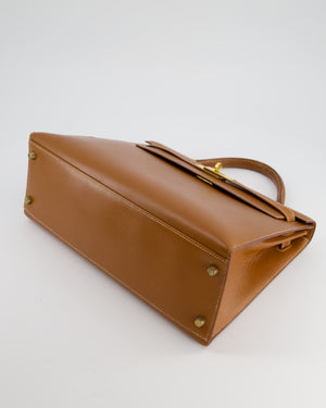 Hermès Gold Kelly Sellier 32cm in Epsom Leather and Gold Hardware