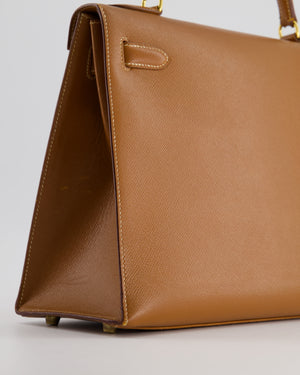 Hermès Gold Kelly Sellier 32cm in Epsom Leather and Gold Hardware