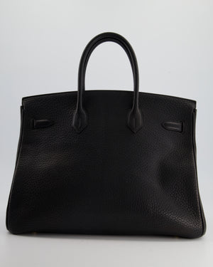 *HOT* Hermès Birkin 35cm Retourne in Black Ardennes Leather with Gold Hardware