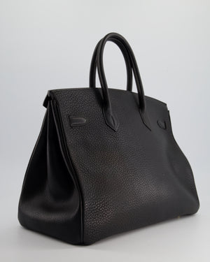 *HOT* Hermès Birkin 35cm Retourne in Black Ardennes Leather with Gold Hardware