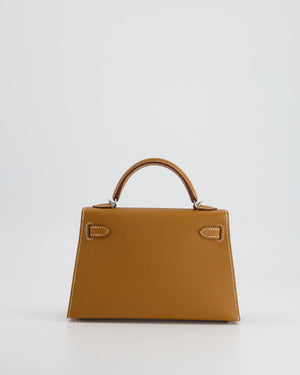 *RARE* Hermès Mini Kelly II 20cm in Gold Epsom Leather with Palladium Hardware