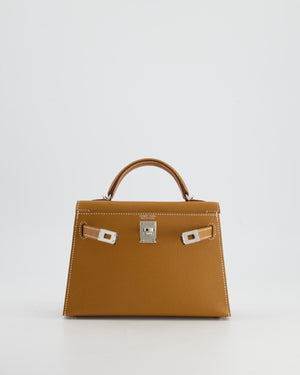 *RARE* Hermès Mini Kelly II 20cm in Gold Epsom Leather with Palladium Hardware