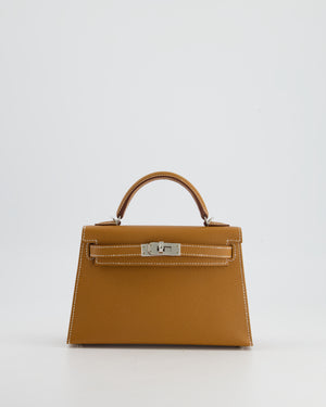 *RARE* Hermès Mini Kelly II 20cm in Gold Epsom Leather with Palladium Hardware